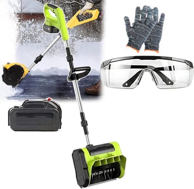 Elektrische Sneeuwploeg - Accu Sneeuwblazer - Oprit Vrij Maken - 8 Meter Werp Afstand - 25cm Werkbreedte