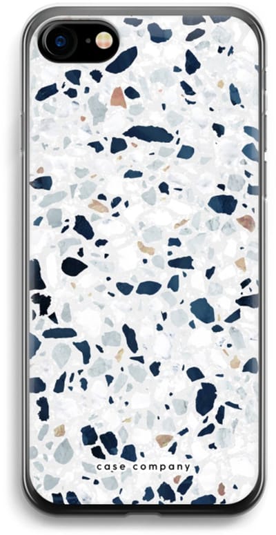 Case Company® - Hoesje geschikt voor iPhone SE 2020 hoesje - Terrazzo N°1 - Soft Cover Telefoonhoesje - Bescherming aan alle Kanten en Schermrand