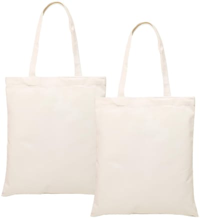 Dailygoods- Boodschappentas Hoogwaardige Katoenen Tas - Jute Zak - Herbruikbare Tas - Milieuvriendelijk - Lange Hengsels - Grote Capaciteit