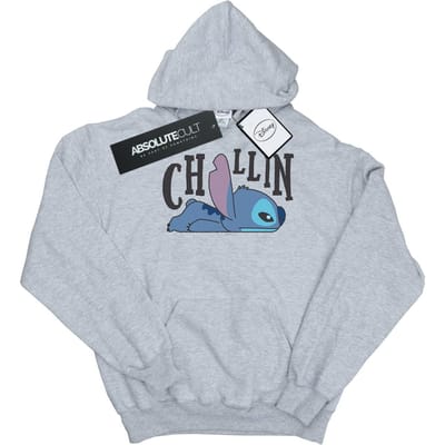 Disney Meisjes Lilo en Stitch Chillin Hoodie (Sportgrijs)