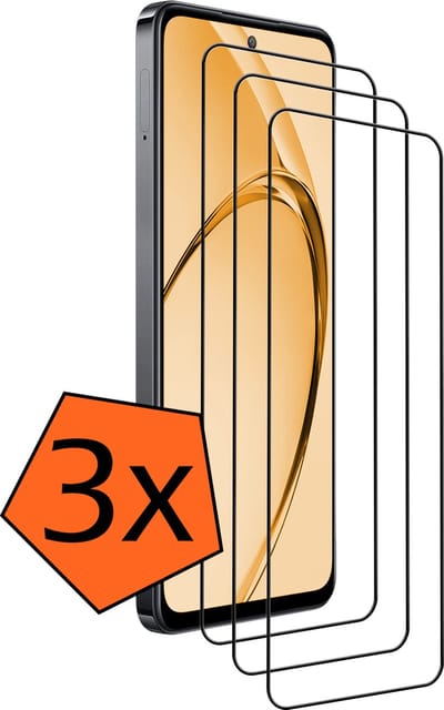 Screenprotector - 3 Stuks - Geschikt voor OPPO A80 - Full Cover - Gehard Glas - Beschermglas - Tempered Glass - Screen Protector