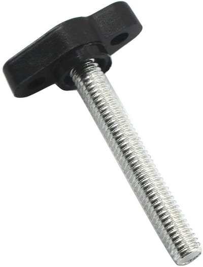 Dailygoods- Schroefknoppen T-vormig - 12 Stuks - Hoogwaardig Koolstofstaal - Anticorrosie - Handknop 27 mm - Eenvoudig te installeren - Handgrepen
