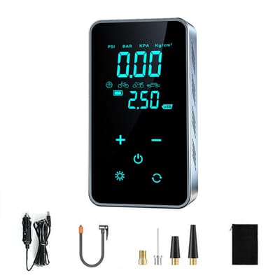 ST9616C FullTouchscreen luchtpomp voor voertuigmontage, draagbare luchtpomp voor auto-luchtcompressor ST-9616A zwart