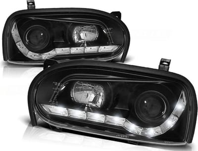 Koplampen met parkeerlicht VW GOLF 3 09 91-08 97 ZWART