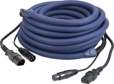 DAP Audio IEC verlengkabel + DMX kabel, 6 meter