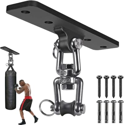Zware Stalen Hangbeugel voor Bokszak - Ideaal voor Kickboksen, Muay Thai en Thuis Fitness, Geschikt voor Plafond en Wandmontage
