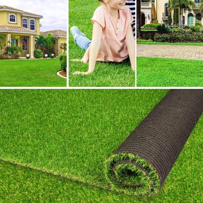 Kunstgras Gazon - Nepgras Tapijt - Tuin Balkon - Natuurlijk Uiterlijk - 12 x 18 m - Groen