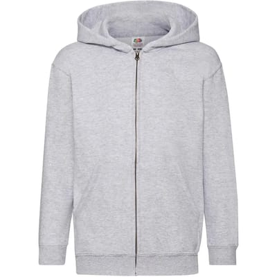 Kindercapuchon met volledige rits Fruit of the Loom Classic
