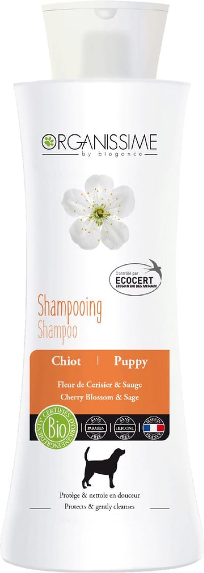 organissime by biogance - puppy shampoo geen parabenen, geen silicone 100 % vegan BIO certifice 250ml