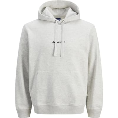 Jack & Jones Trui Jornorrebro Emb Sweat Hood Noos 12282861 White Melange Mannen Maat - L