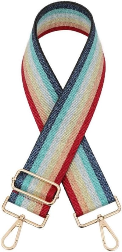 Kleurige Verstelbare Schouderband voor Tassen, 5 cm Breed, Lengte 75-130 cm, DIY Tasaccessoires met Gouden Gesp, Perfect voor Dames en Heren