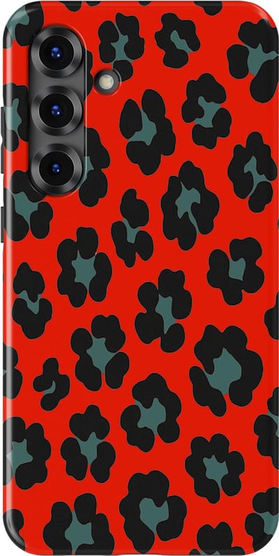 DripCase Luipaard Hoesje Samsung Galaxy S25 Plus | Backcover met Mag | Hoesje met Dierenprint Samsung Galaxy S25 Plus Jungle Blaze