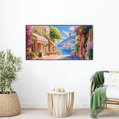 Landschap Puzzel - Legpuzzel Volwassenen - Ontspanning Decoratie - Perfect Passende Stukjes - 80 x 41 cm - Kleurrijk