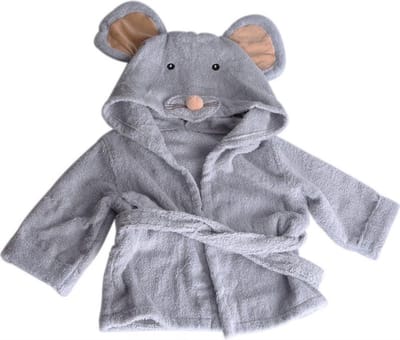 CHPN - Badjasje - Baby badjas - Badjas voor je kindje - Muis - Met kam en borsteltje - Universeel - Schattig badjasje