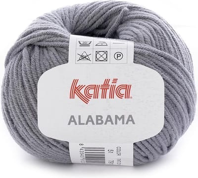 Katia Alabama - 51 grijs - Katoen/Acryl Garen