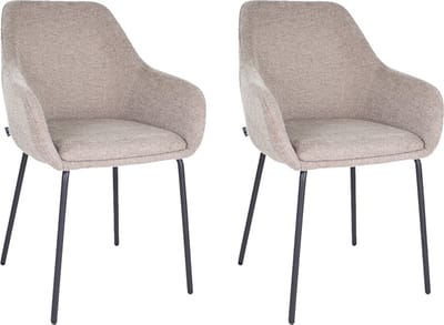 Set van 2 Kick eetkamerstoel Guus - Taupe
