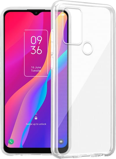 Cadorabo Hoesje geschikt voor TCL 30E / 30SE / 305 in VOLLEDIG TRANSPARANT - Beschermhoes gemaakt van flexibel TPU Silicone Case Cover