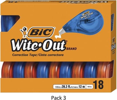 Correctielint Wit - 3 Stuks Set - EZ Correct - Snelle en Eenvoudige Correctie