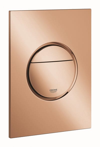 GROHE Nova Cosmopolitan S Bedieningspaneel Toilet - Verticaal - Dual Flush - Eco - Warm sunset (glanzend brons) - Slank formaat
