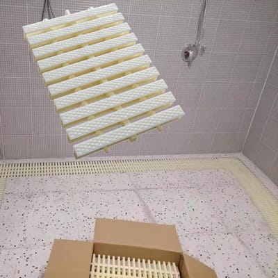 Poolrooster - Afvoergoot zwembad - Veilig afwateren - Flexibel en aanpasbaar - 100 cm per stuk - Zwart