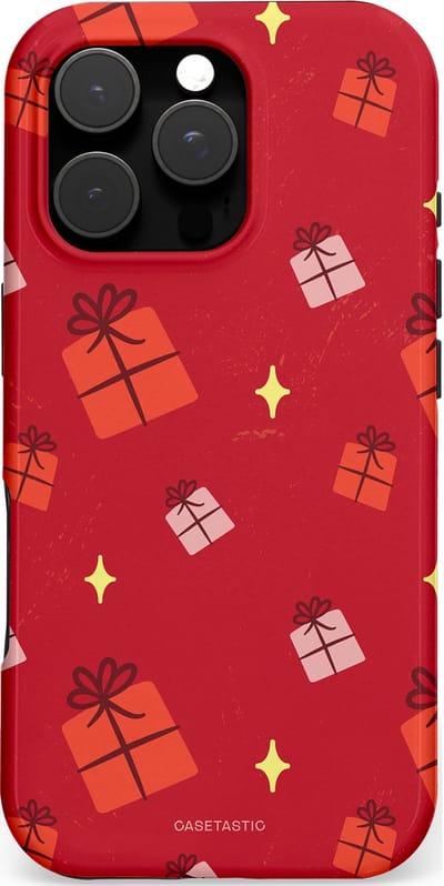 Casetastic hoesje geschikt voor Apple iPhone 16 Pro - MagSafe - Dubbellaagse bescherming - Rode Sinterkerst Cadeaus - Fashion Case - Rood