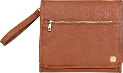 Baby aankleedkussen - Luier clutch - Onderweg verschonen - Alles-in-één gemak - Opgevouwen 30cm - Bruin