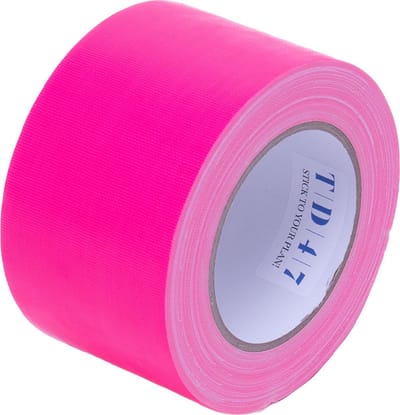 TD47 Gaffa Tape 75mm x 25m Fluor Roze