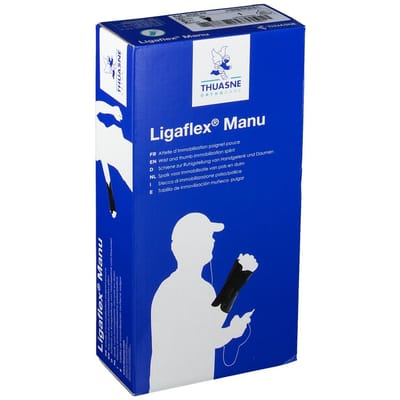 Thuasne Ligaflex Manu Duimbrace / Polsspalk - 1 - Rechts - Zwart