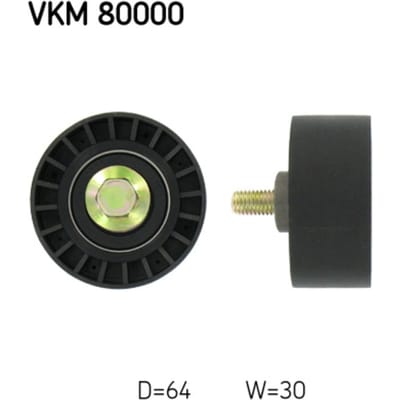 Geleiderol, distributieriem SKF VKM 80000