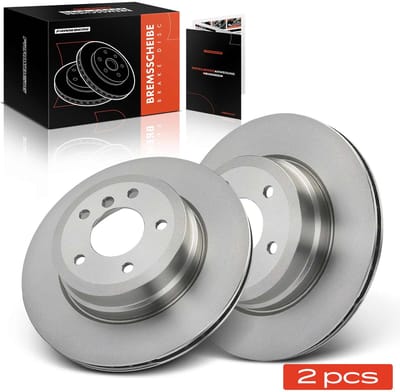 Frankberg 2x remschijf achter links rechts voor BMW 1 Cabrio Coupe RB