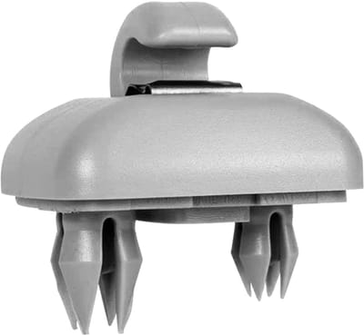 Zonneklep houder voor auto, clip haak beugel voor zonneklep, vervanging voor Audi A1 A3 A4 A5 Q3 Q5 (8E0 857 562) A7 B6 B7 B8 S4 S5, grijs