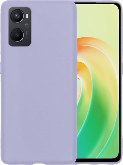 Hoesje - Geschikt voor OPPO A76 - Sterk & Shockproof - Hoes Cover - Siliconen Case - Telefoonhoesjes - Lila