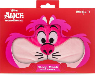 Alice in Wonderland Slaapmasker - Droommasker Cheshire Kat - Ontspannen Slapen - Zacht Satijn - 21 cm - Multicolor