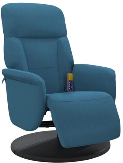 Massagestoel - Relaxfauteuil - Zetel - 1 persoons - Met armleuning - Zeer comfortabel - Elektrisch - Blauw
