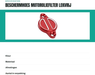 Dailygoods- Beschermhoes Motoroliefilter - Duurzaam Aluminium - Lichtgewicht - Betrouwbare Bescherming - Eenvoudige Installatie - Geschikt voor Multistrada/Hypomotard - Oliefilterdop