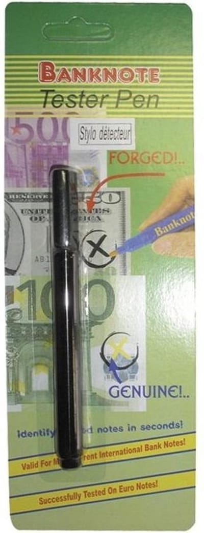 Vals geld pen – 2 stuks