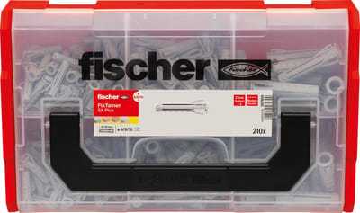 scher FixTainer – Plug SX Plus 6, 8 en 10 | 210 stuks in praktische opbergbox