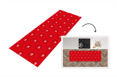 Keukenloper - Loper keuken - Canada - Vlaggen - Patronen - 150x50 cm - Keukenloper vinyl