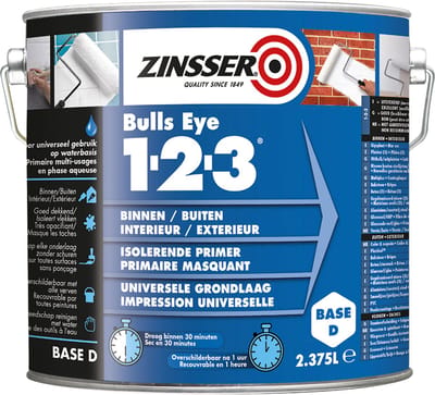 Zinsser Bulls Eye 1-2-3 2,5 liter - Hechtprimer