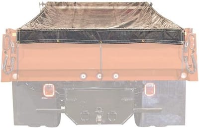 Zwarte Gaaszeil Voor Vrieskist en Opbergbox - 7x18 Meter