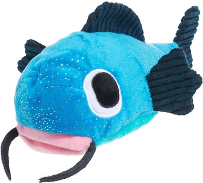 Bark catfisch claude meerval hide & seek pluche blauw 21,5x24x11 cm