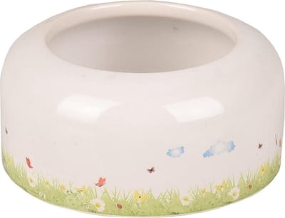 Flamingo Kiki - Eet- En Drinkpot Knaagdier - Eetpot Knaagdier Kiki Keramisch Rond Wit S 8,3x8,3x3,5cm 100ml - 1st - 116627 - 1st