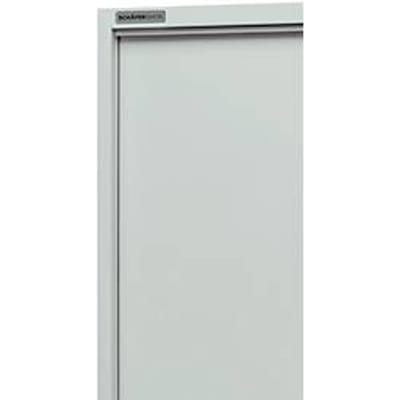 Kast, schuifdeuren, B 1200 x D 400 x H 1950 mm, lichtgrijs