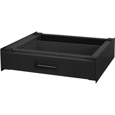 Tussenstuk voor wasmachine en droger – Universeel tussenbouwframe met lade 60,5x54 cm in zwart ML design