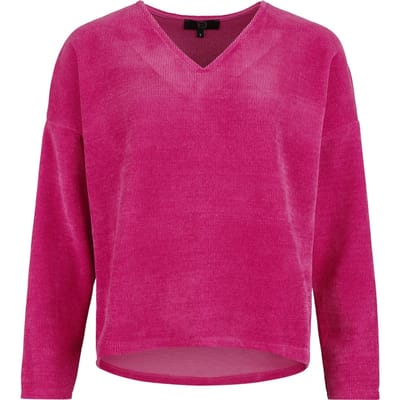 R.E.D. by EMP Shirt met lange mouwen - Cosy Cord - S tot XL - voor Vrouwen - lichtroze
