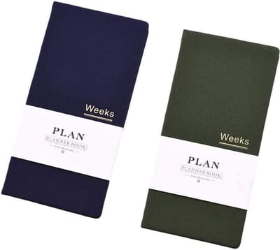 Ongedateerde Weekplanner A6 Schema Organizer voor Jaar, Maand en Wekelijkse Planning