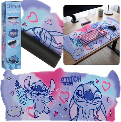 DISNEY Stitch Grote bureau-mat, antislip-toetsenbordmat voor kinderen 80x35cm