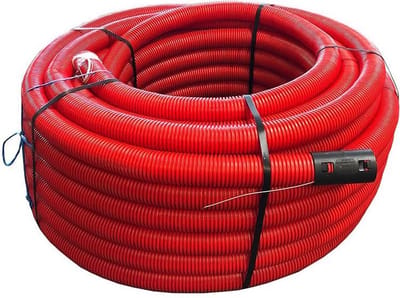 Kabelbeschermingsbuis PE 50 mm klikmof x glad DN 40 - 25m