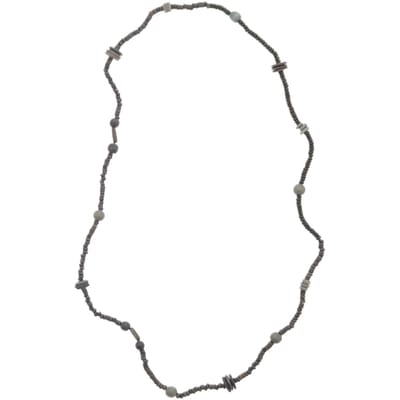 Behave – Ketting – Boho chique – Zwartgrijs – Natuurlijke uitstraling – 88 cm