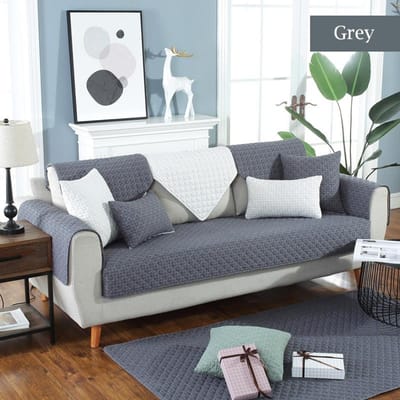 Moderne eenvoudige bankhoes katoen antislip woonkamer bank kussen stof stofdicht meubelbescherming kussen universeel 70x70cm